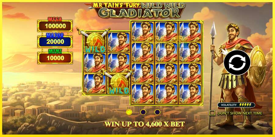 Riktiga pengar med en spelautomat Mr Tains Fury: Wild Wild Gladiator, bild 1