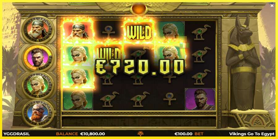 Riktiga pengar med en spelautomat Vikings Go To Egypt Wild Fight, bild 3