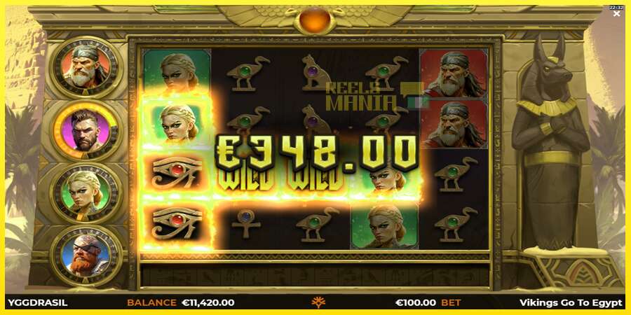 Riktiga pengar med en spelautomat Vikings Go To Egypt Wild Fight, bild 4