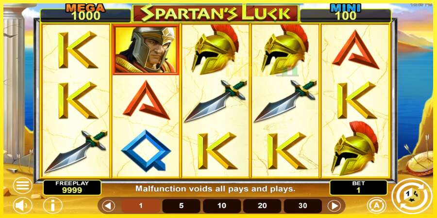 Riktiga pengar med en spelautomat Spartans Luck Hold & Win, bild 2