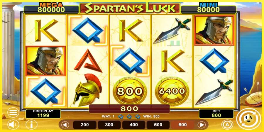 Riktiga pengar med en spelautomat Spartans Luck Hold & Win, bild 3