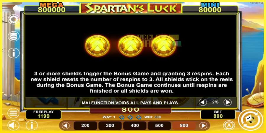 Riktiga pengar med en spelautomat Spartans Luck Hold & Win, bild 5