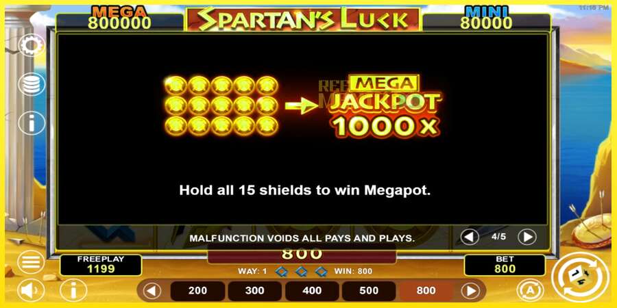 Riktiga pengar med en spelautomat Spartans Luck Hold & Win, bild 7