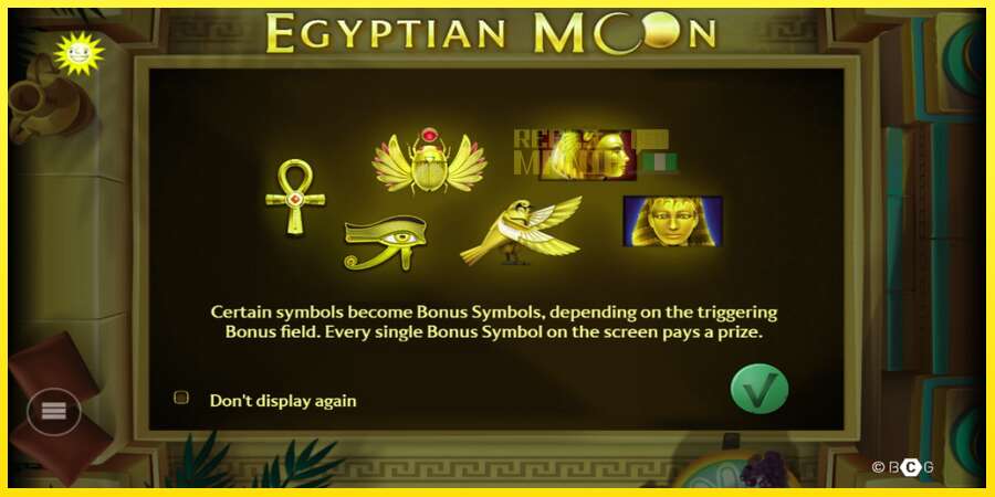 Riktiga pengar med en spelautomat Egyptian Moon, bild 1