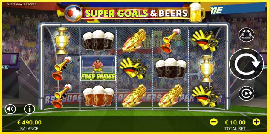 Riktiga pengar med en spelautomat Super Goals & Beers, bild 2