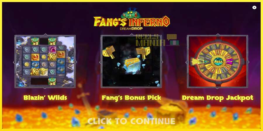 Riktiga pengar med en spelautomat Fangs Inferno Dream Drop, bild 1