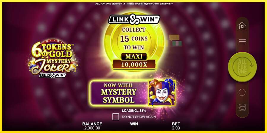 Riktiga pengar med en spelautomat 6 Tokens of Gold: Mystery Joker Link & Win, bild 1