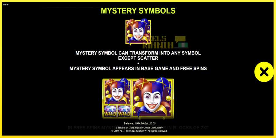 Riktiga pengar med en spelautomat 6 Tokens of Gold: Mystery Joker Link & Win, bild 6