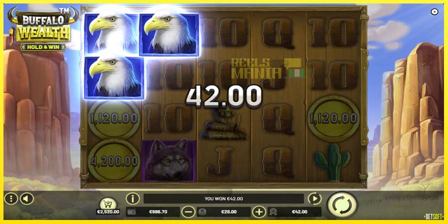 Riktiga pengar med en spelautomat Buffalo Wealth - Hold & Win, bild 3