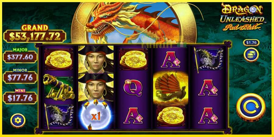 Riktiga pengar med en spelautomat Dragon Unleashed - Red Fleet, bild 2