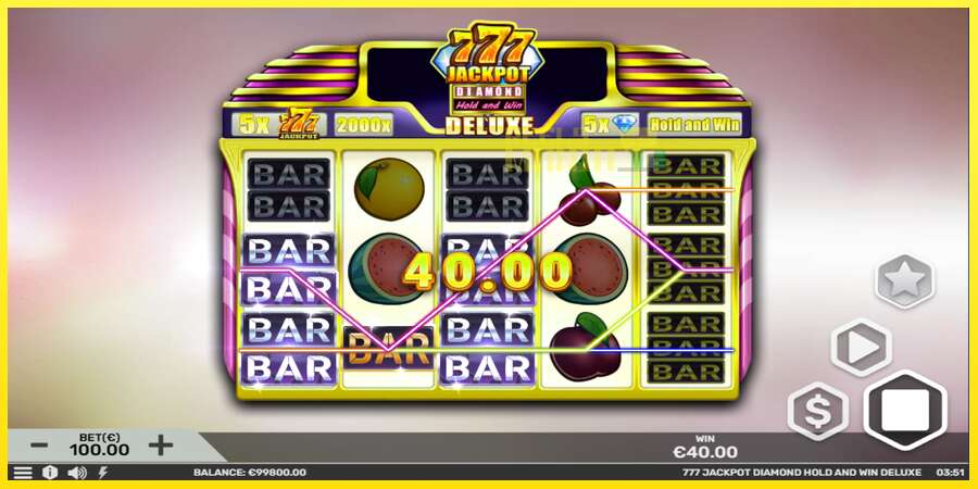 Riktiga pengar med en spelautomat 777 Jackpot Diamond Hold and Win Deluxe, bild 3