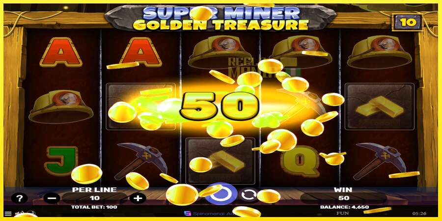 Riktiga pengar med en spelautomat Super Miner - Golden Treasure, bild 3