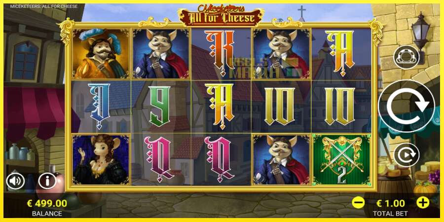 Riktiga pengar med en spelautomat Miceketeers: All for Cheese, bild 2