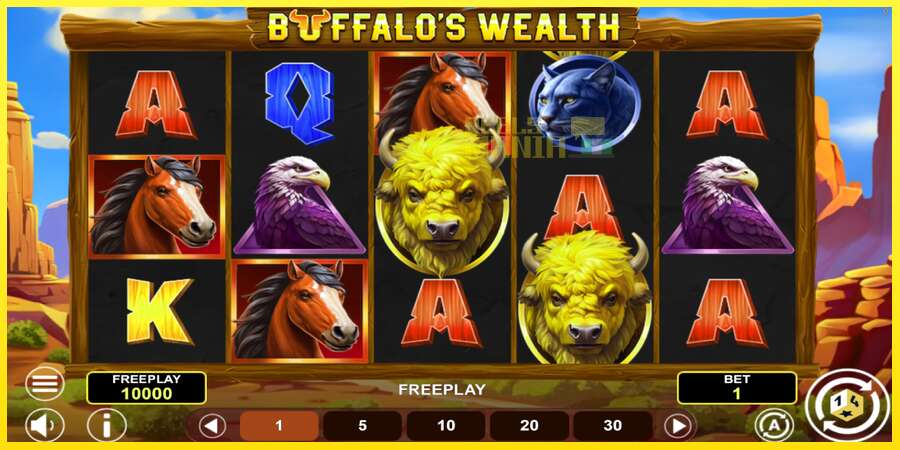 Riktiga pengar med en spelautomat Buffalos Wealth, bild 2