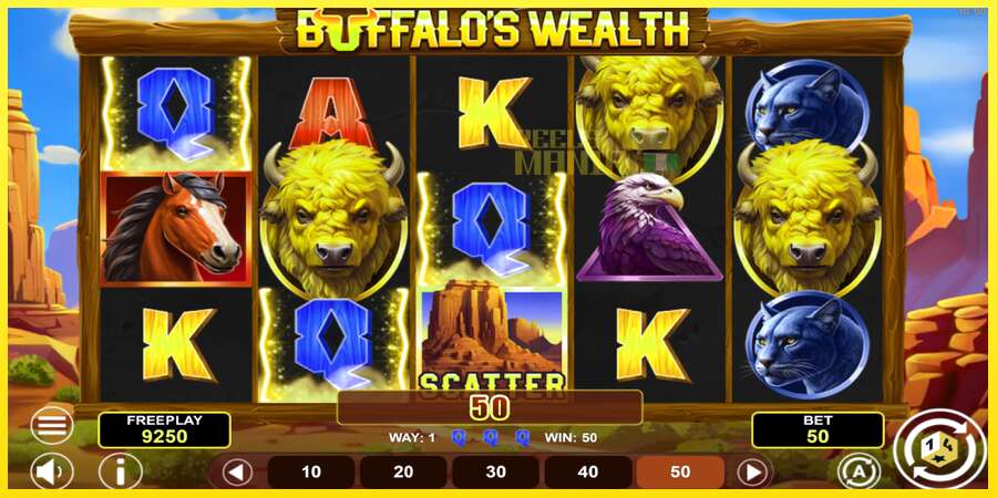 Riktiga pengar med en spelautomat Buffalos Wealth, bild 3