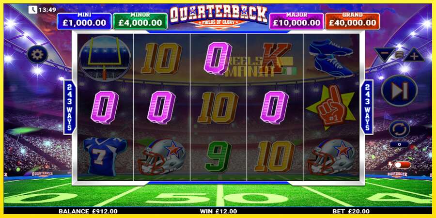 Riktiga pengar med en spelautomat Quarterback Fields of Glory, bild 4