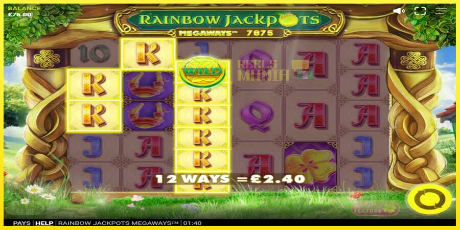 Riktiga pengar med en spelautomat Rainbow Jackpots Megaways, bild 3