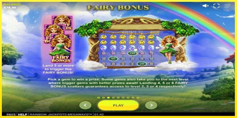 Riktiga pengar med en spelautomat Rainbow Jackpots Megaways, bild 4