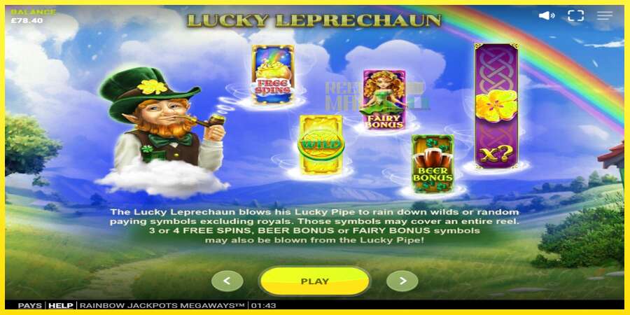 Riktiga pengar med en spelautomat Rainbow Jackpots Megaways, bild 5