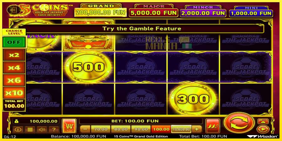 Riktiga pengar med en spelautomat 15 Coins Grand Gold Edition Score The Jackpot, bild 2