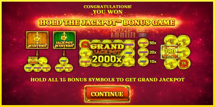 Riktiga pengar med en spelautomat 15 Coins Grand Gold Edition Score The Jackpot, bild 3