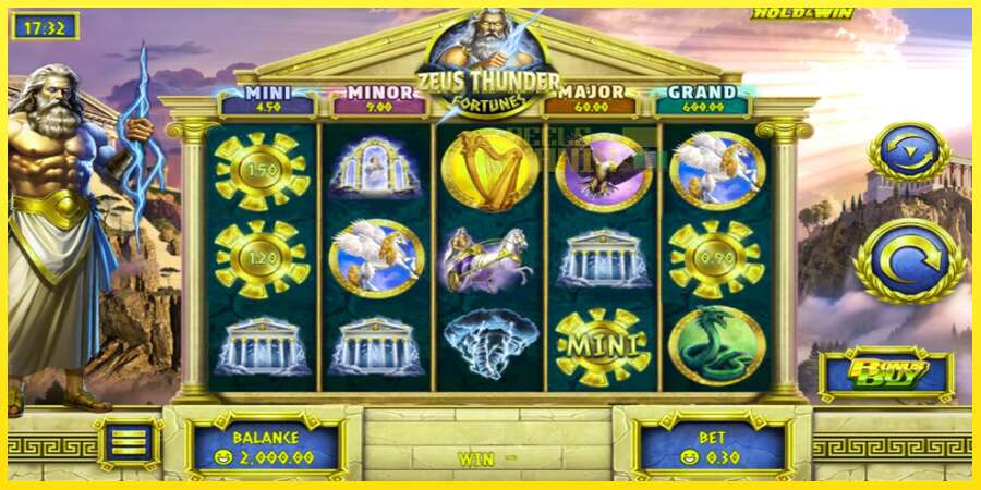 Riktiga pengar med en spelautomat Zeus Thunder Fortunes, bild 1