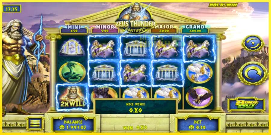 Riktiga pengar med en spelautomat Zeus Thunder Fortunes, bild 3