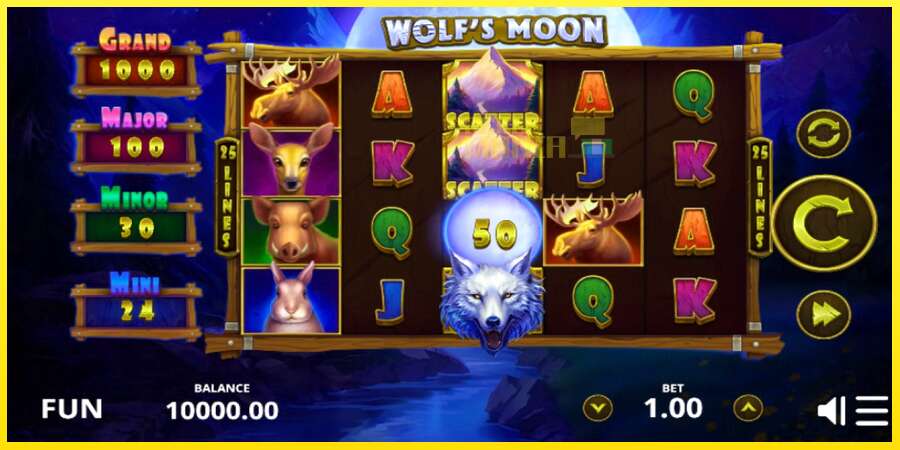 Riktiga pengar med en spelautomat Wolfs Moon, bild 1