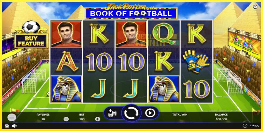 Riktiga pengar med en spelautomat Jack Potter & The Book of Football, bild 2