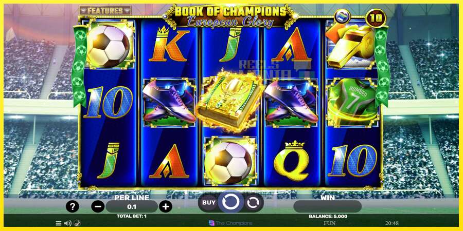 Riktiga pengar med en spelautomat Book of Champions - European Glory, bild 3