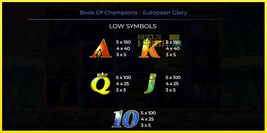 Riktiga pengar med en spelautomat Book of Champions - European Glory, bild 6