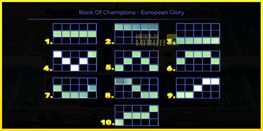 Riktiga pengar med en spelautomat Book of Champions - European Glory, bild 7