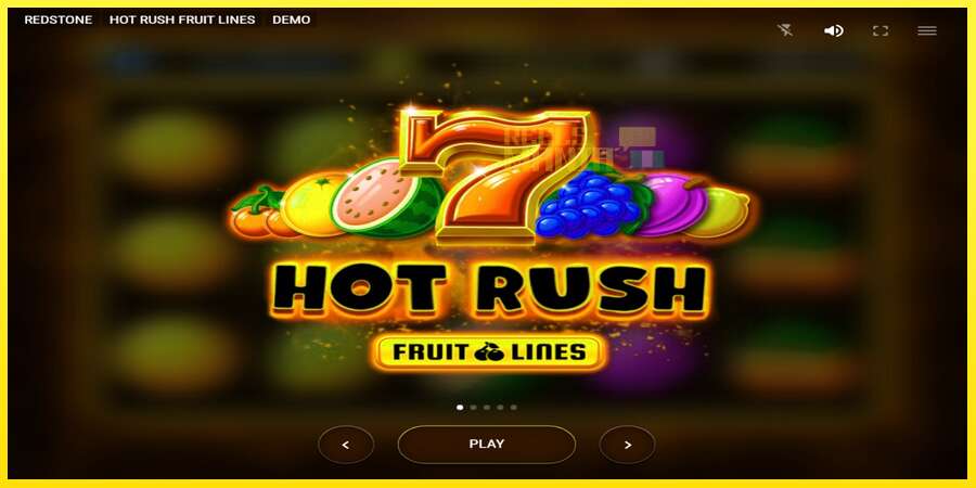 Riktiga pengar med en spelautomat Hot Rush Fruit Lines, bild 1