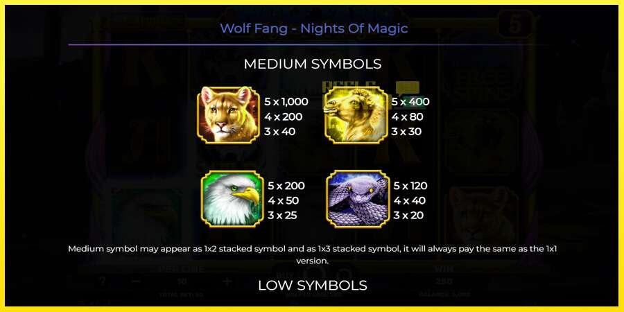 Riktiga pengar med en spelautomat Wolf Fang - Nights of Magic, bild 6