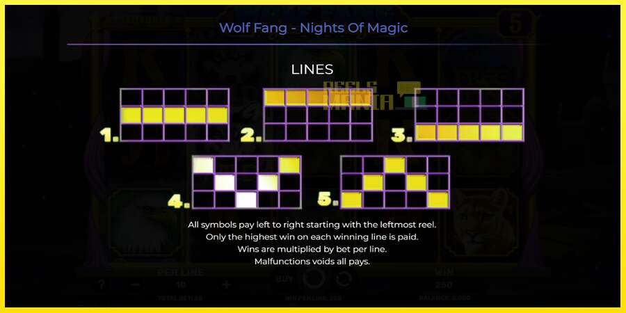 Riktiga pengar med en spelautomat Wolf Fang - Nights of Magic, bild 7