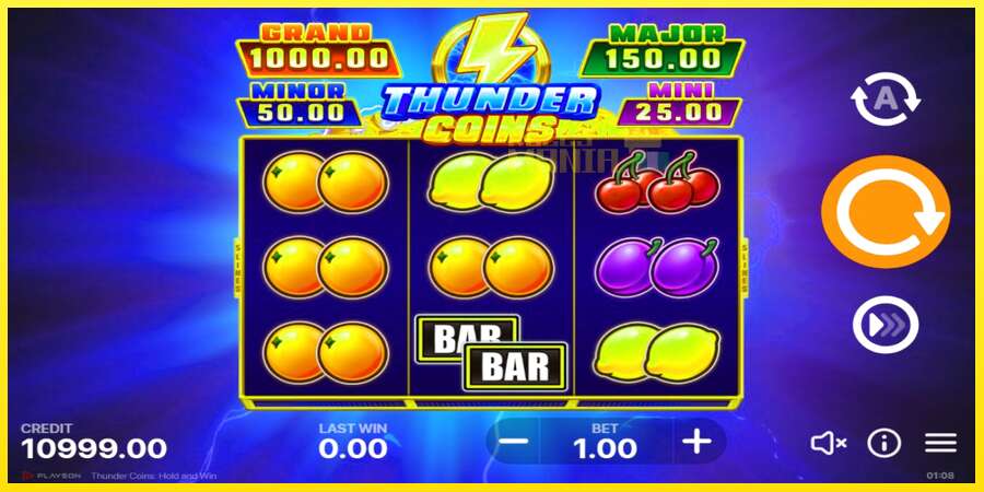 Riktiga pengar med en spelautomat Thunder Coins, bild 2