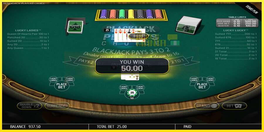 Riktiga pengar med en spelautomat Blackjack Players Choice, bild 4