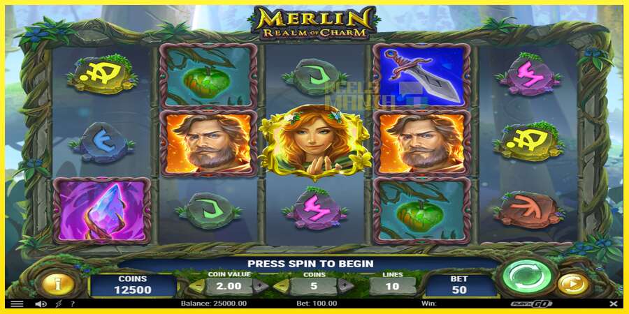 Riktiga pengar med en spelautomat Merlin Realm of Charm, bild 2