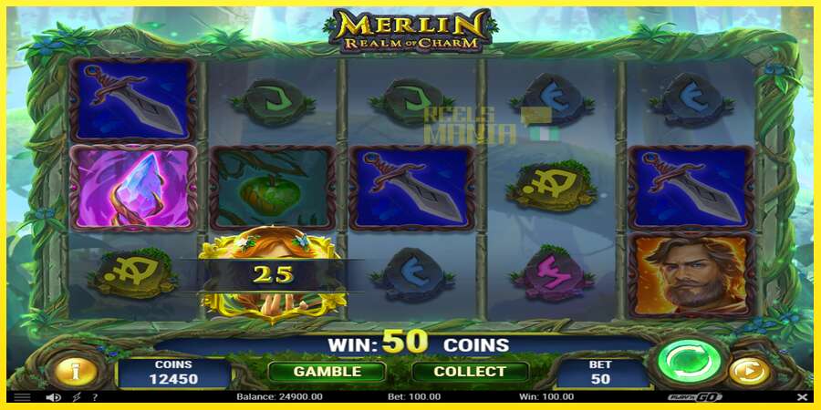 Riktiga pengar med en spelautomat Merlin Realm of Charm, bild 3