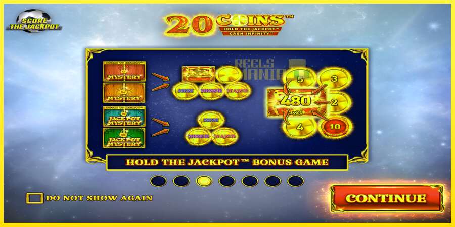 Riktiga pengar med en spelautomat 20 Coins Score The Jackpot, bild 1