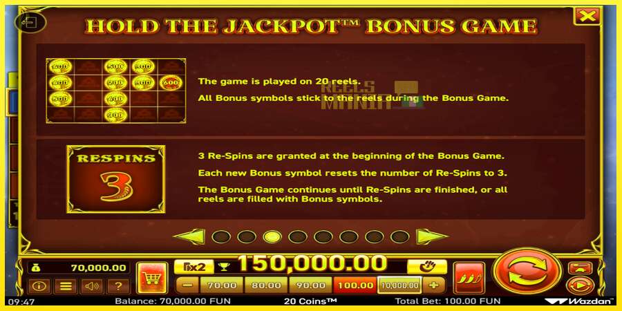 Riktiga pengar med en spelautomat 20 Coins Score The Jackpot, bild 5