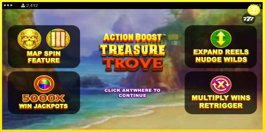 Riktiga pengar med en spelautomat Action Boost Treasure Trove, bild 1