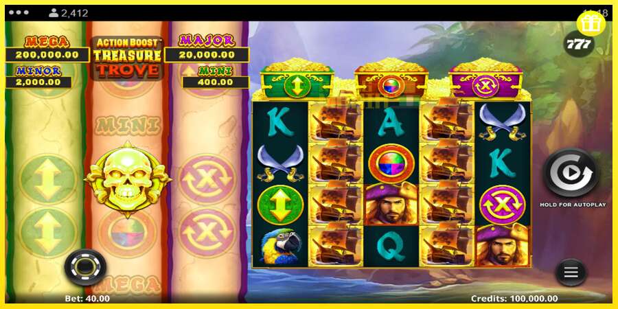 Riktiga pengar med en spelautomat Action Boost Treasure Trove, bild 2