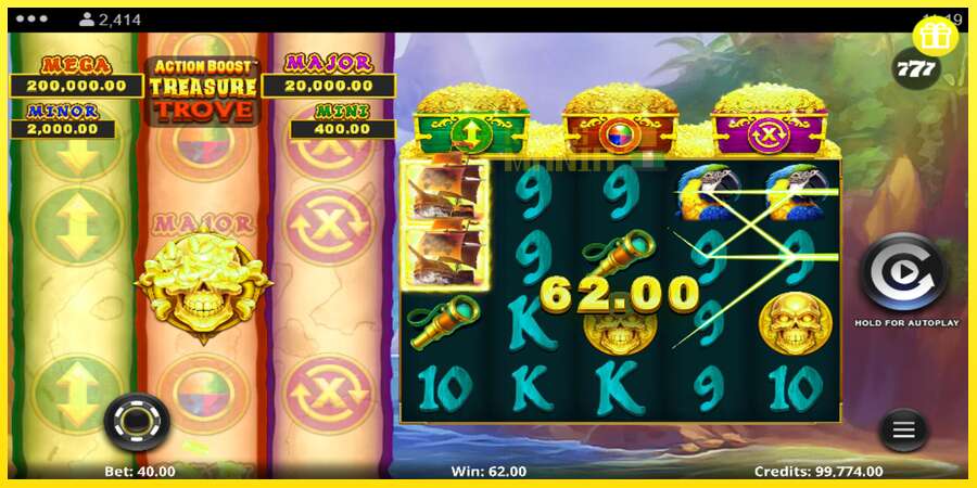 Riktiga pengar med en spelautomat Action Boost Treasure Trove, bild 3