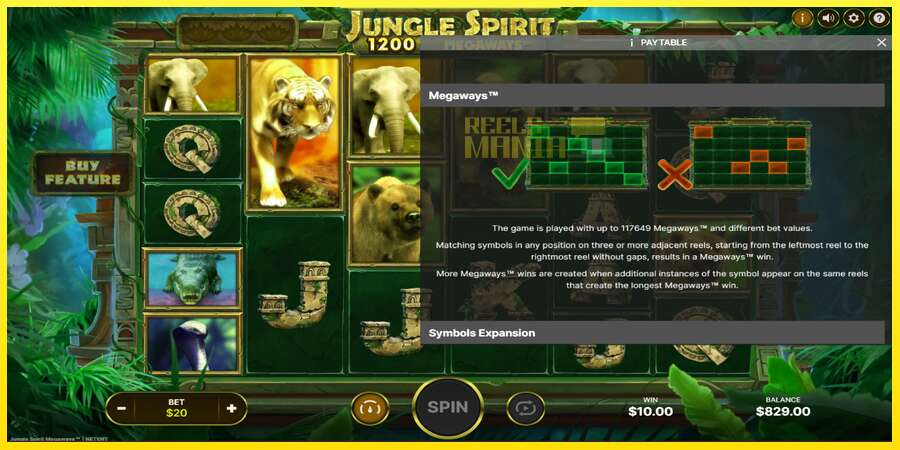 Riktiga pengar med en spelautomat Jungle Spirit Megaways, bild 7