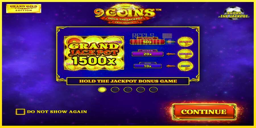 Riktiga pengar med en spelautomat 9 Coins Grand Gold Edition Score The Jackpot, bild 1