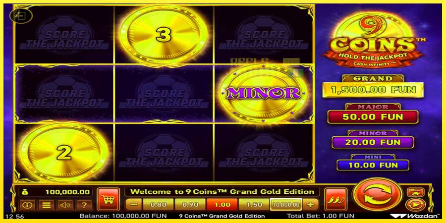 Riktiga pengar med en spelautomat 9 Coins Grand Gold Edition Score The Jackpot, bild 2