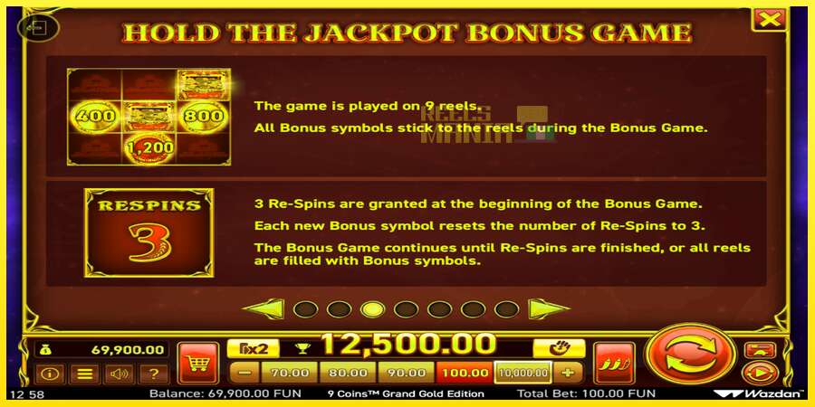 Riktiga pengar med en spelautomat 9 Coins Grand Gold Edition Score The Jackpot, bild 6