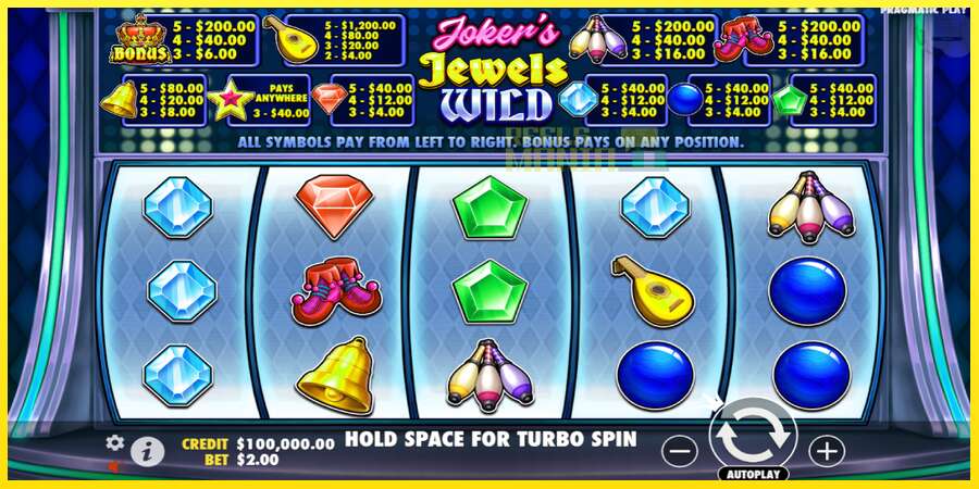 Riktiga pengar med en spelautomat Jokers Jewels Wild, bild 1