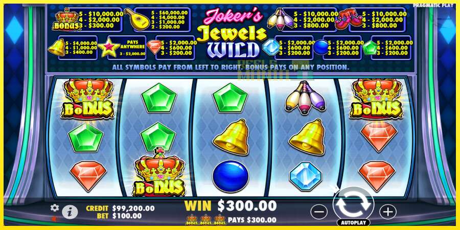 Riktiga pengar med en spelautomat Jokers Jewels Wild, bild 4